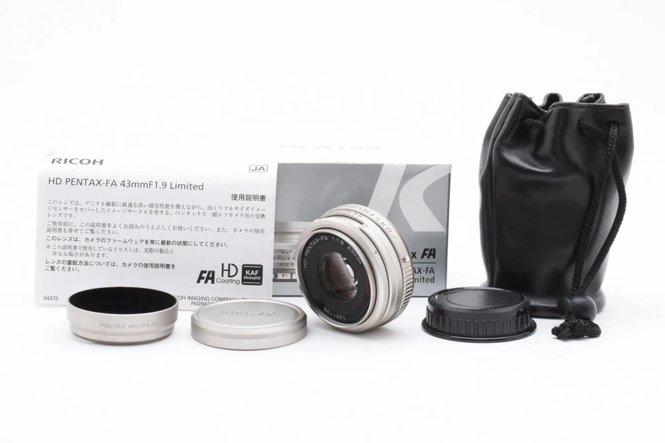 [MINT] HD Pentax FA 43mm F/1.9 Limited AF Lens Silver From JAPAN - image 1 of 4