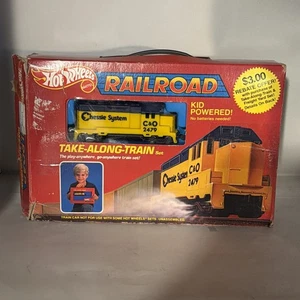 Vintage Hot Wheels Eisenbahn Mitnehmzug Chessie System Motor Schienenset - Bild 1 von 5