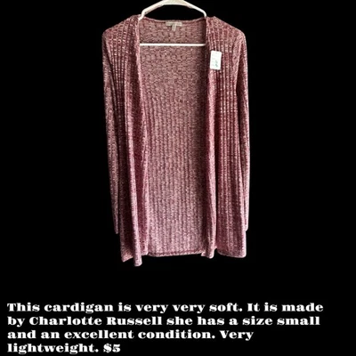 Suéter feminino Charlotte Russe de malha aberta tamanho P - Imagem 1 de 3