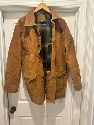 Abrigo de cuero genuino Knightsbridge talla XL Foto 1 de 4