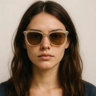 Очки солнцезащитные женские Oliver Peoples OV 5227-S XXV-S бежевые квадратные 51□20 Италия с чехлом - Изображение 1 из 4