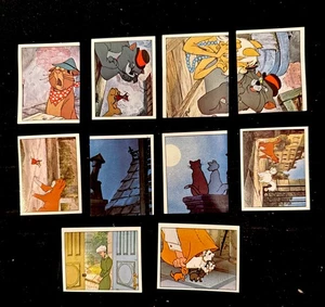 (Lot H) 10ct 1986 The Aristocats Panini Italy Disney Album Sticker Cards - Bild 1 von 2