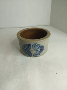 Vintage 1998 Beaumont Brothers Pottery BBP Small Hand Painted Crock 3.5" Kitchen - Picture 1 of 8