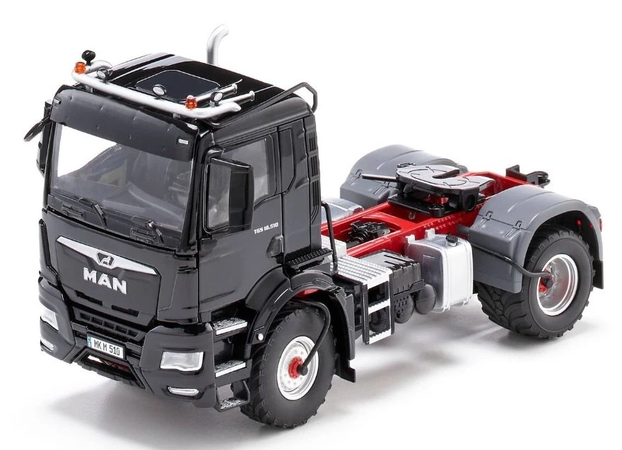 WIKING, MAN TGS 18.510 4x4 BL Nero, 1/32,  WIK77651 - Immagine 1 di 1
