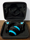 C0202 Brookstone Headphones "Cat Ear Model (Blue)" Wired w/ Case (Works - Dmg)