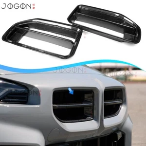 Real Carbon For BMW M2 G87 Coupe 2023-2025 Front Center Upper Grill Grille Pair - Picture 1 of 14