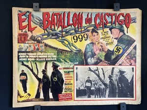 1960~Strafbataillon 999~GEORGE THOMAS~WERNER PETERS~ Orig. Mexican Lobby Card