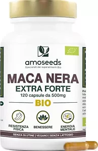 Maca Peruviana Nera BIO, 10 000Mg Al Giorno | Estratto Di Radice Di Maca Di Qual - Foto 1 di 7