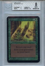 MTG Alpha Regrowth BGS 8.0 (8) NM-MT Card Magic WOTC 4198