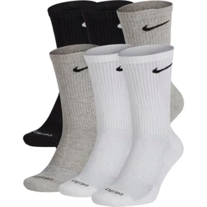 Nike Calze Uomo Everyday Plus Cushion Crew (6 Paia), Nero/Grigio/Bianco, X-Large - Foto 1 di 2