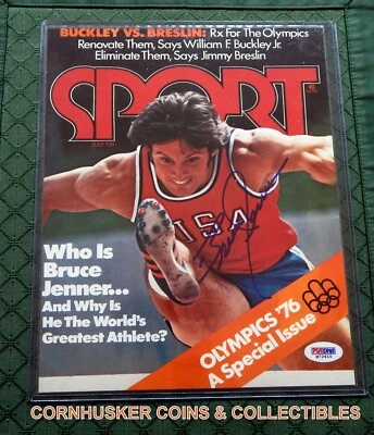 CAMPEÓN DE TRIATLÓN OLÍMPICO BRUCE JENNER 8 X 10 FOTO FIRMADA ~ PSA/DNA Foto 1 de 3