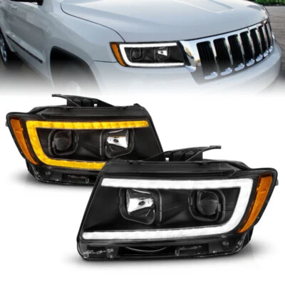 Faros proyectores para Jeep Grand Cherokee ANZO 2011-13 (solo halógenos de fábrica) Foto 1 de 4