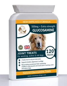 Natural Glucosamine Dog Joint Supplement - Extra Strength (120) - Picture 1 of 10