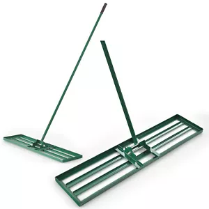 Lawn Leveling Rake Heavy Duty Level Lawn Tool for Garden Backyard Farm Soil - Picture 1 of 10
