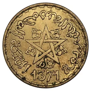 Morocco - 10 Francs 1952 (1371) Mohammed V AU - Bronze-Aluminium - Y.49 Schön.41 - Picture 1 of 2