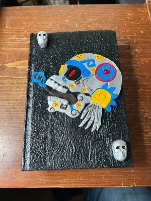 Aztec Mictlantecuihtli Skull Diary Drawing Book, Journal, Diary, Spells, Mexican - Image 1 of 4