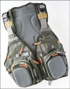 Gilet pesca a mosca timone alta qualità traspirante multitasche regolabile - Foto 1 di 6