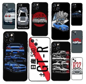 JDM Japan Skyline GTR R32 2JZ Coque Cover Case For Iphone 16 Pro Max 15 14 13 12 - Photo 1 sur 16