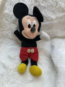 7" Mickey Mouse Character Stuffed Plush Vintage Disney - Picture 1 of 6