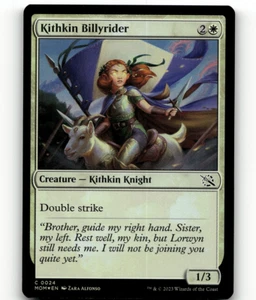 FOIL - MTG Kithkin Billyrider 24 March of the Machine Common - Picture 1 of 1