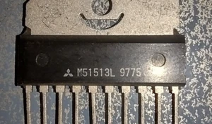 Mitsubishi M51513L 5.8 Watt Audio Amplifier IC/NOS/10 pin SIP package/CB radio - Picture 1 of 3