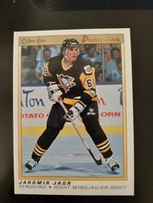 1990-91  O-Pee-Chee Premier Hockey Card Jaromir Jagr RC #50