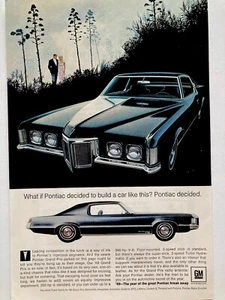 Pontiac Grand Prix 1969 anuncio impreso Wide Track Tiger - Imagen 1 de 2