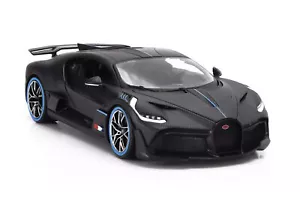 BUGATTI DIVO SPORTS CAR CARBON FIBER BLACK 1/18 DIECAST CAR BBURAGO 18-11101 - Picture 1 of 6