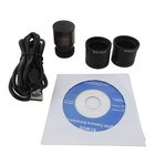 Microscope Camera USB 5MP Digital Eyepiece Ocular w/ 30mm 30.5mm Adapter Rings