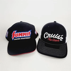 Summit Racing Equipment & Cruis'n The Grove Trucker Baseball Hats Caps Black - Picture 1 of 12