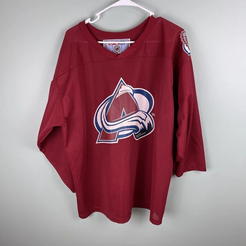 Vintage 90s CCM Colorado Avalanche Patrick Roy NHL Practice Jersey Size Medium Cover