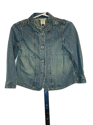 Chaqueta vaquera informal de manga larga azul claro vintage Cherokee para niños niñas 4T Foto 1 de 3