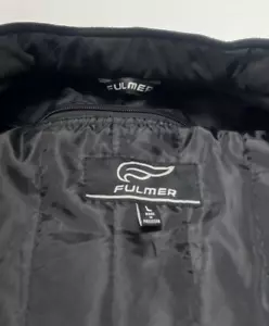 Fulmer Men's L Padded Stealth Motorcycle Jacket Full Zip Black - Picture 1 of 15