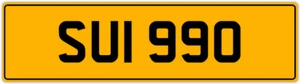 SU 1990 SUSIE DATELESS YES SUI 990 NEAT 6 DIGIT NUMBER PLATE SUE SUSY SUSAN SUES - Picture 1 of 4