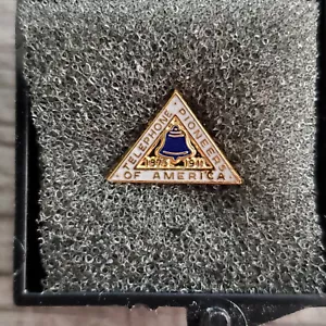Telephone Pioneers of America Lapel Pin Membership Triangular Dales Vintage - Picture 1 of 4