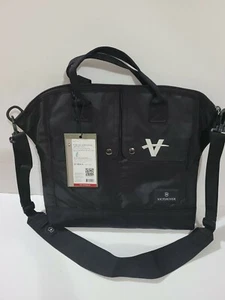 Swiss Army nylon travel laptop  tote  bag Victorinox shoulder black - Picture 1 of 8