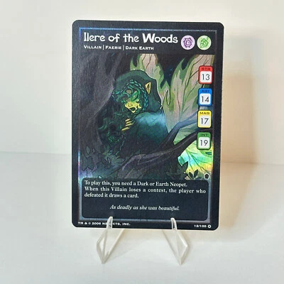 Neopets TCG Ilere of the Woods 12/100 Ultra Rare Holo Haunted Woods 2006 NM - Image 1 of 4