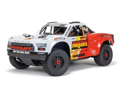Arrma MOJAVE 4S BLX Brushless 1/8 4WD RTR Electric Desert Truck (White/Red) - Image 1 of 4
