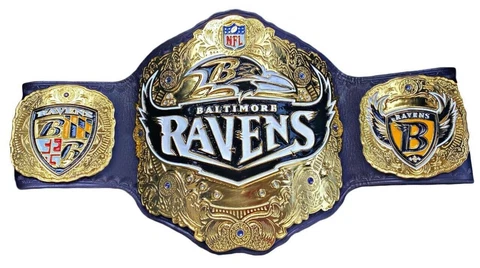 New NFL Baltimore Ravens CHAMPIONSHIP BELT ADULT SIZE Cover