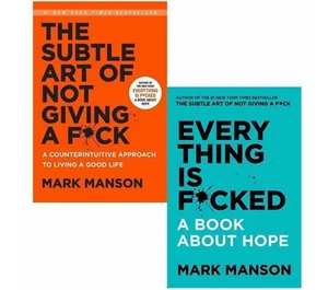 SUBTLE ART OF NOT GIVING A F*CK & EVERYTHING IS F*CKED COMBO LOT NEW MARK MANSON - Bild 1 von 3