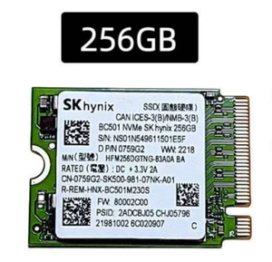 Unidad de estado sólido SSD SK Hynix BC501 256 GB 2230 Protocolo NVME Interfaz m.2 - Imagen 1 de 1