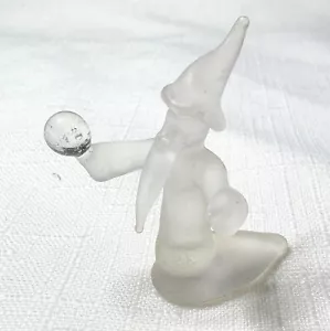 Vintage Tiny Hand Blown Glass Wizad Figurine - Picture 1 of 6