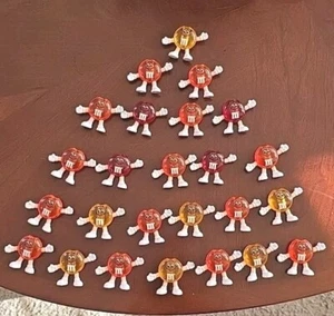 Vintage 1990er M&M Bonbons Lichtabdeckungen 20 rot orange gelb ACRYL Happy Lights - Bild 1 von 5