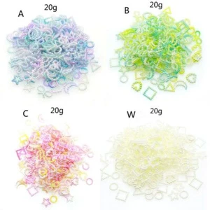 Mixed Moon Star Resin Fillings Pearl Bow Heart Flatback Resin Cabochons Fillers - Picture 1 of 12
