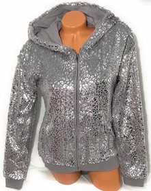 Victorias Secret PINK Limited Edition Faux Fur Foil Leopard Print Hoodie Size xS