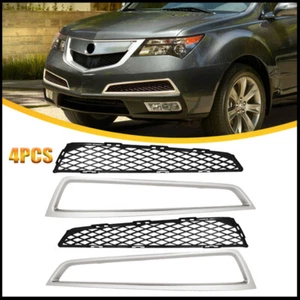 For Acura MDX 2010-2013 Front Lower Grill Mesh Trim 4PCS 71102STXA00 71107STXA00 - Picture 1 of 18