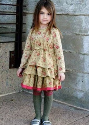 Vestido Elaine et Lerra Haiko con Kioko Bronce - Niño Talla 6A, Nuevo con Etiquetas Minorista $142 Foto 1 de 4