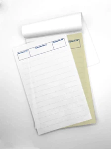 100 blocchi comande a 2 copie autocopianti - 100 fogli a blocco (50x2) - 10x17cm - Foto 1 di 4