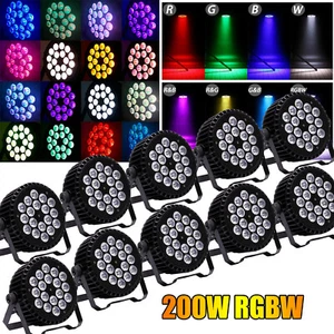 270W 18LED PAR CAN Light DMX RGBW Stage Lighting Party DJ Disco Light Show - Picture 1 of 19