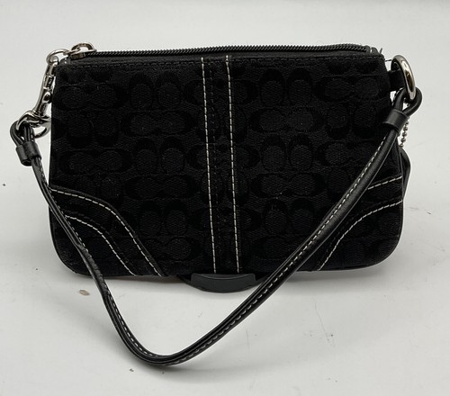 Coach Polso Donna Ad Angolo Cerniera Piccolo Nero